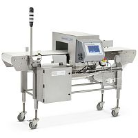 Tunnel type metal detector for the food industry