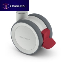 Polyurethane wheel TW-J-S-125 GP/K-12 Hpolyamideswivelingwith brake
