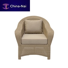 Contemporary fireside chair COLONIALSunbrella®resin wickerbeige
