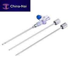 Laparoscopic trocar BOUTINsingle usewith sleevewith insufflation tap