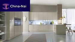 Contemporary kitchen SYSTEM COLLECTIONwoodenhandlelesslacquered