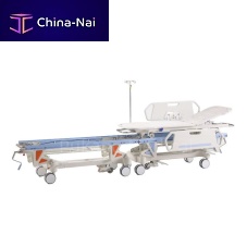 Transport stretcher trolley E-4patient transfermanualheight-adjustable