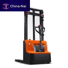 Battery-powered stacker truck SHE100walk-behind24 Vtransport