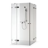 Glass shower cubicle LIEPA PLUSwith hinged doorrectangular