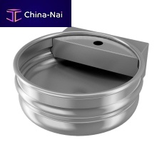 Wall-mounted hand basin KEGcountertoproundstainless steel