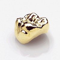 Gold-palladium alloy dental material JYE for dental crownsfor dental bridgessolid