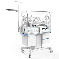 Infant incubator on casters YXK-2000GAwith monitorwith phototherapy lampwith 4 operating windows