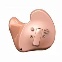 ITE hearing aid brown