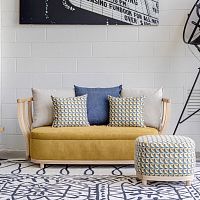 Contemporary sofa Godoutdoorfabricleather