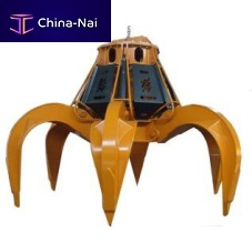 Orange peel grab hydraulicscrapwaste collection