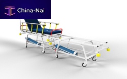 Patient transfer stretcher trolley DS 1011transferpneumaticwith adjustable backrest