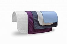 Aircraft cabin headrest cover