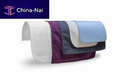 Aircraft cabin headrest cover