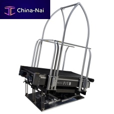 Treadmill with handrails FIT5with harness systemwith incline