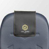 Aircraft cabin headrest cover