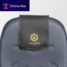 Aircraft cabin headrest cover