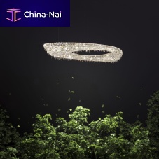 Contemporary chandelier ARTICAcrystal1 tierhalogen