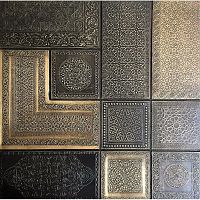 Wall decorative panel MOROCCAN COMBO GOLDcoverhigh-resistancemetal
