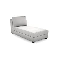 Contemporary chaise longue fabricsolid wood1-person