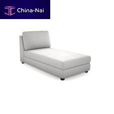 Contemporary chaise longue fabricsolid wood1-person