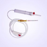 Blood transfusion set TT seriesPVCwith particle contamination filterwith stopcock