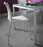Contemporary chair AVENUEindoorfabricpainted steel base