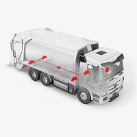 On-board weighing system automaticfor trucksfor waste