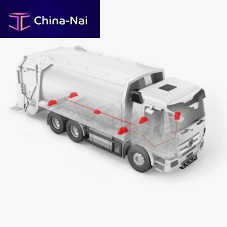 On-board weighing system automaticfor trucksfor waste