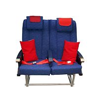 Aircraft cabin pillowcase cotton