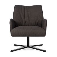 Contemporary armchair ENORA H40 PM +A fabricstar baseswivel