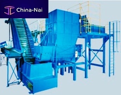 Double-shaft shredder SB 560/4for cablessolid & bulk wastefor PET bottles