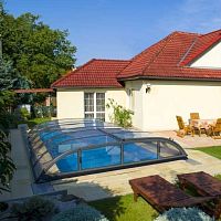 High swimming pool enclosure DALLASmid-hightelescopicaluminium