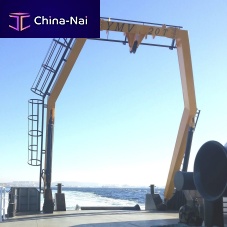 Oceanographic research vessel lifting A-frame for ships LARS