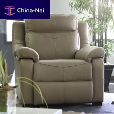 Contemporary relaxing armchair Albaleatherwith footrestreclining
