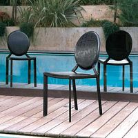 Contemporary chair RONDO' : SED001leathermetal baseupholstered