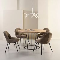 Contemporary chair Curtisindoorfabricleather