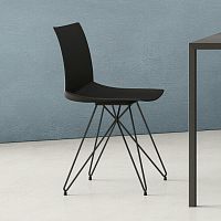Contemporary chair KANVASindoortechnopolymerpainted metal base