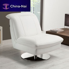 Contemporary fireside chair ALTEAleatherfabricwith headrest