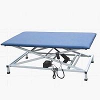 Electric Bobath table with adjustable height backrest1-section