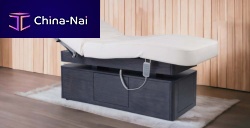 Electric spa table FIRST CLASSwith adjustable height backrest3-section