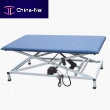 Electric Bobath table with adjustable height backrest1-section