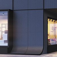 Aluminium screen wall XPANDoutdoorindoor