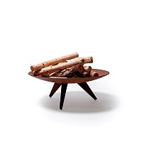 Wood-burning fire pit COR-TEN® steelroundrust-look