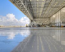 Aircraft hangar P302V opentemporaryfor airport
