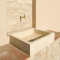 Countertop washbasin PIC6051concreteoutdoor1-hole