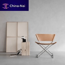 Contemporary chair 801indoorleathermetal base
