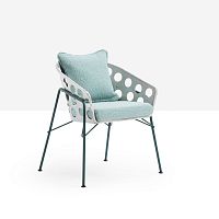 Contemporary chair Bolle P M TSoutdoorfabricleather
