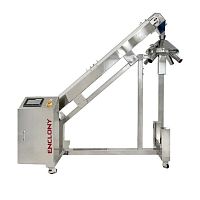 Sorting and distribution system for the pharmaceutical industry automaticconveyor