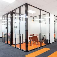 Removable partition Partition® 40fixedwoodenaluminum