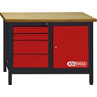 Steel workbench 865.0006for workshops4-drawerdoor